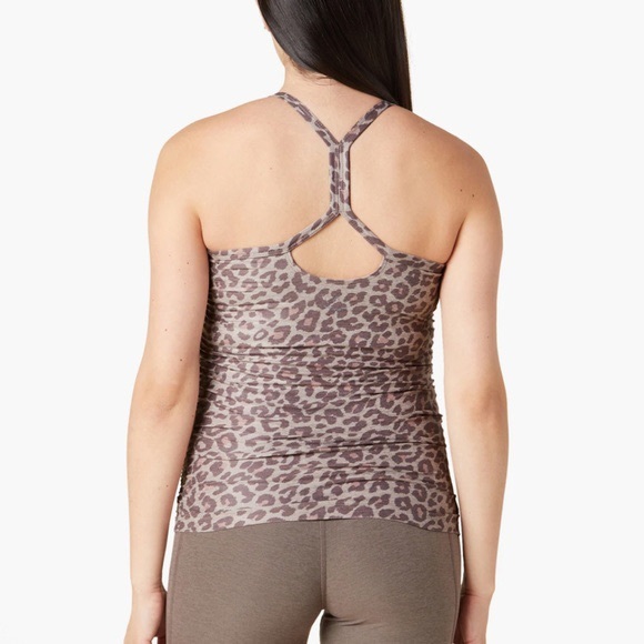Beyond Yoga Beyond The Bump Spacedye Leopard Slim Racerback Maternity Tank Top - Picture 8 of 8